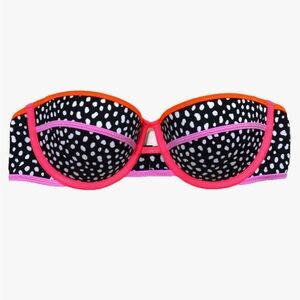 Victoria’s Secret The Flirt Bandeau Bikini Top Size 32D, NWOT